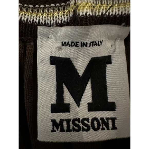 MISSONI Multicolor Striped Knit A-Line Tank Halter Dress | Tagged Size: 8 - Picture 14 of 14